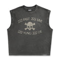 "222 FAST 222 LIVE" TANK - ONYX