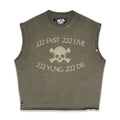 "222 FAST 222 LIVE" TANK - EARTH