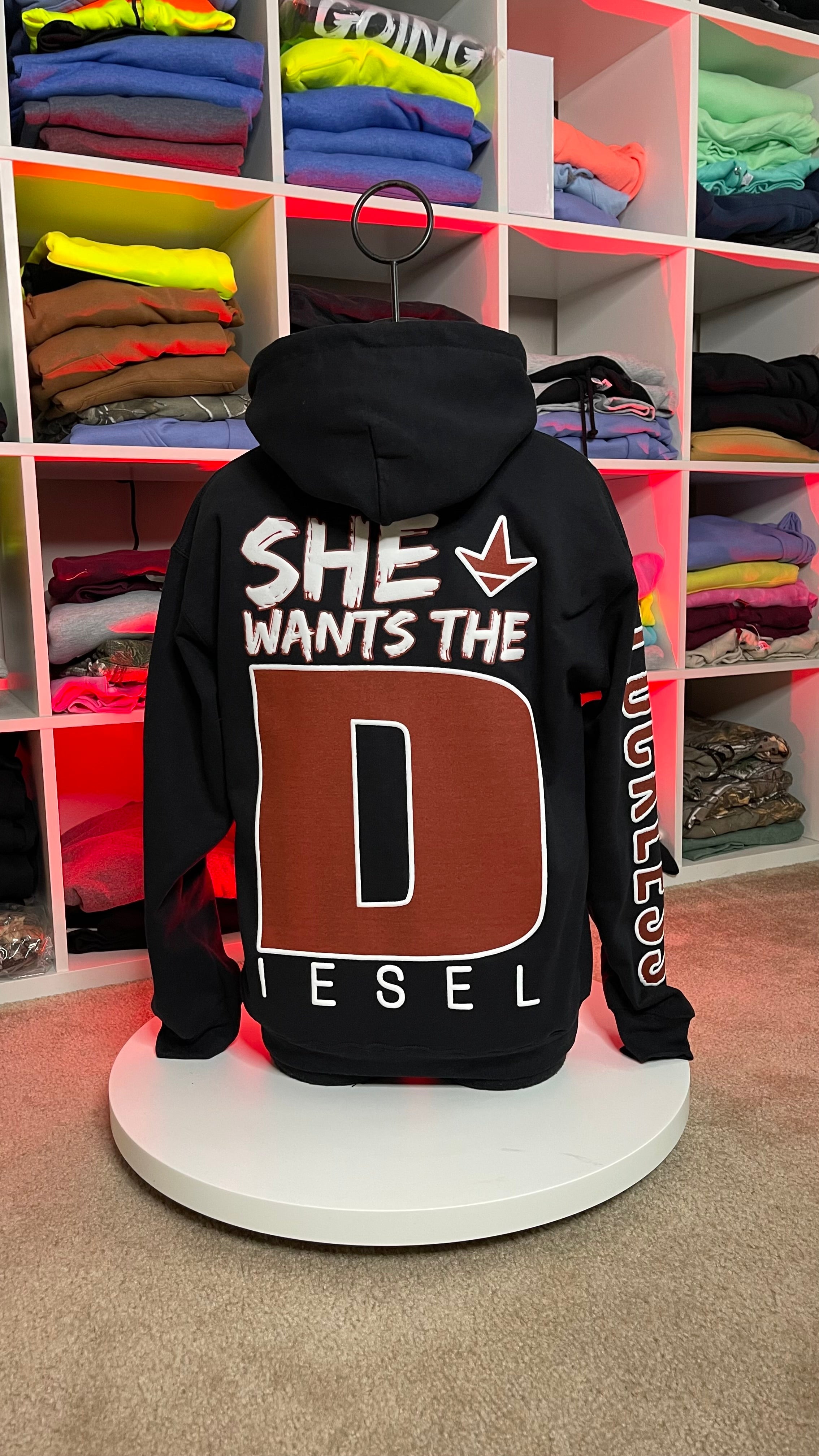 She Wants the Diesel Hoodie