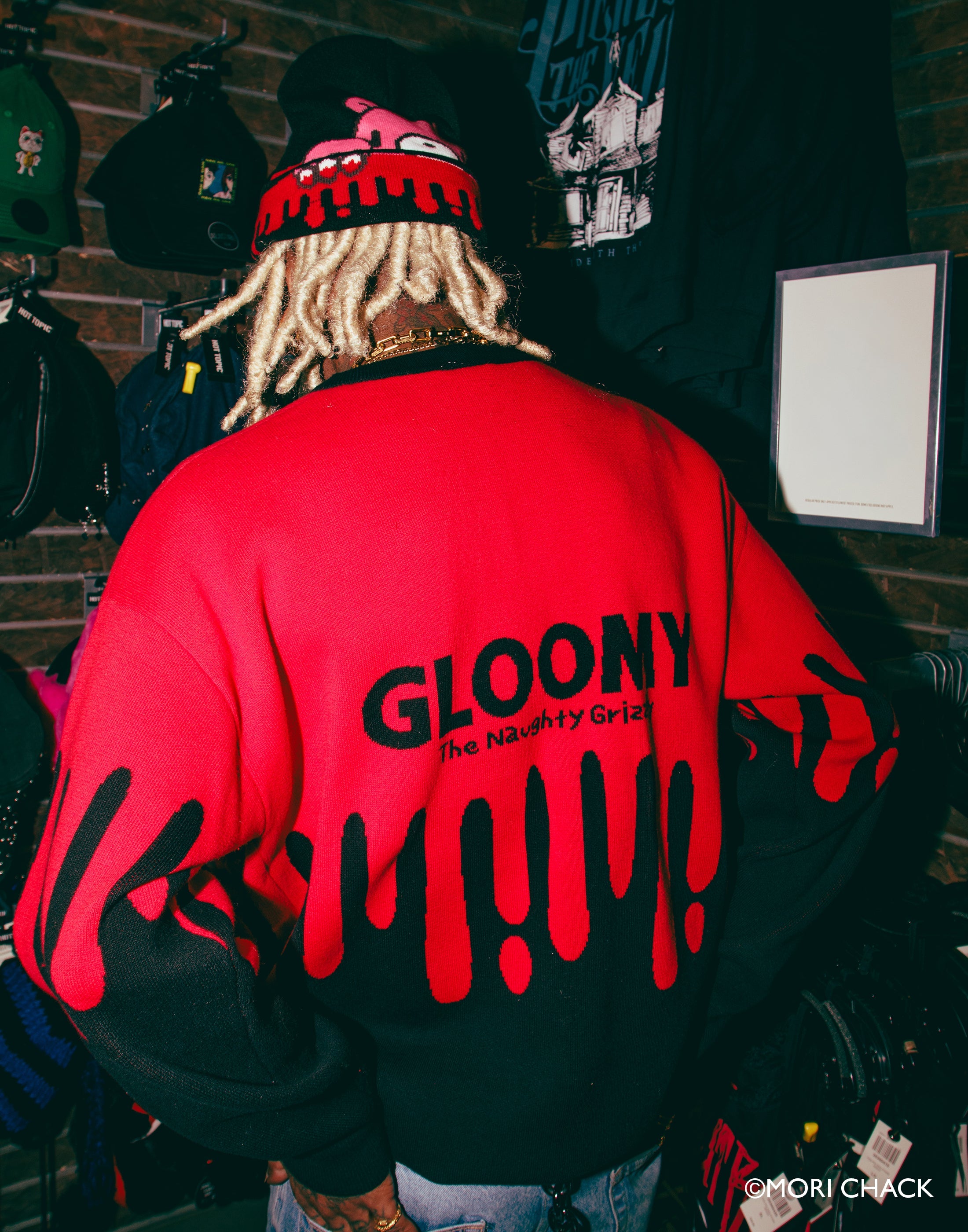 Gloomy Drip Knit Sweater