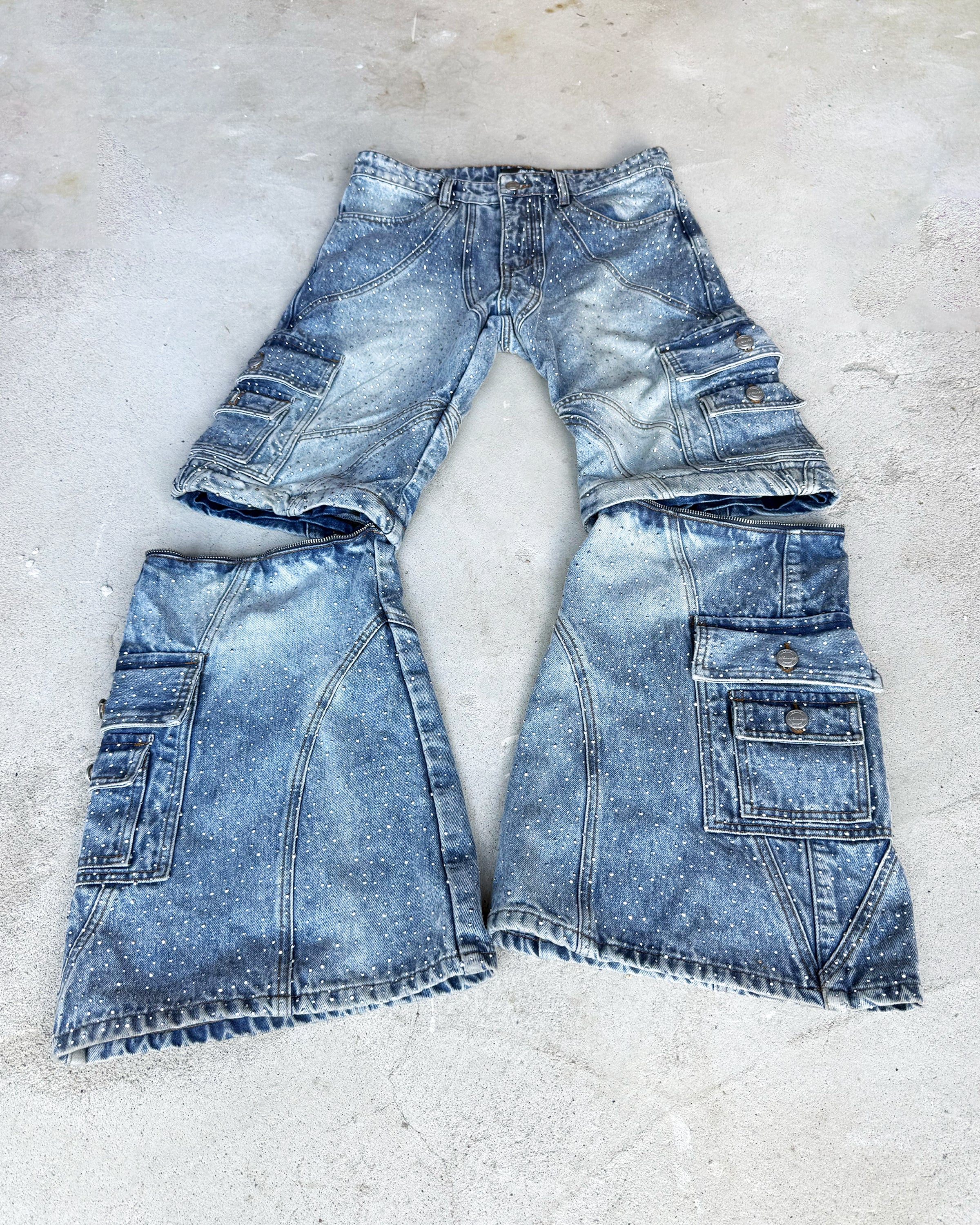 "LGHTCRYSTL" TRNSFRMR DENIM