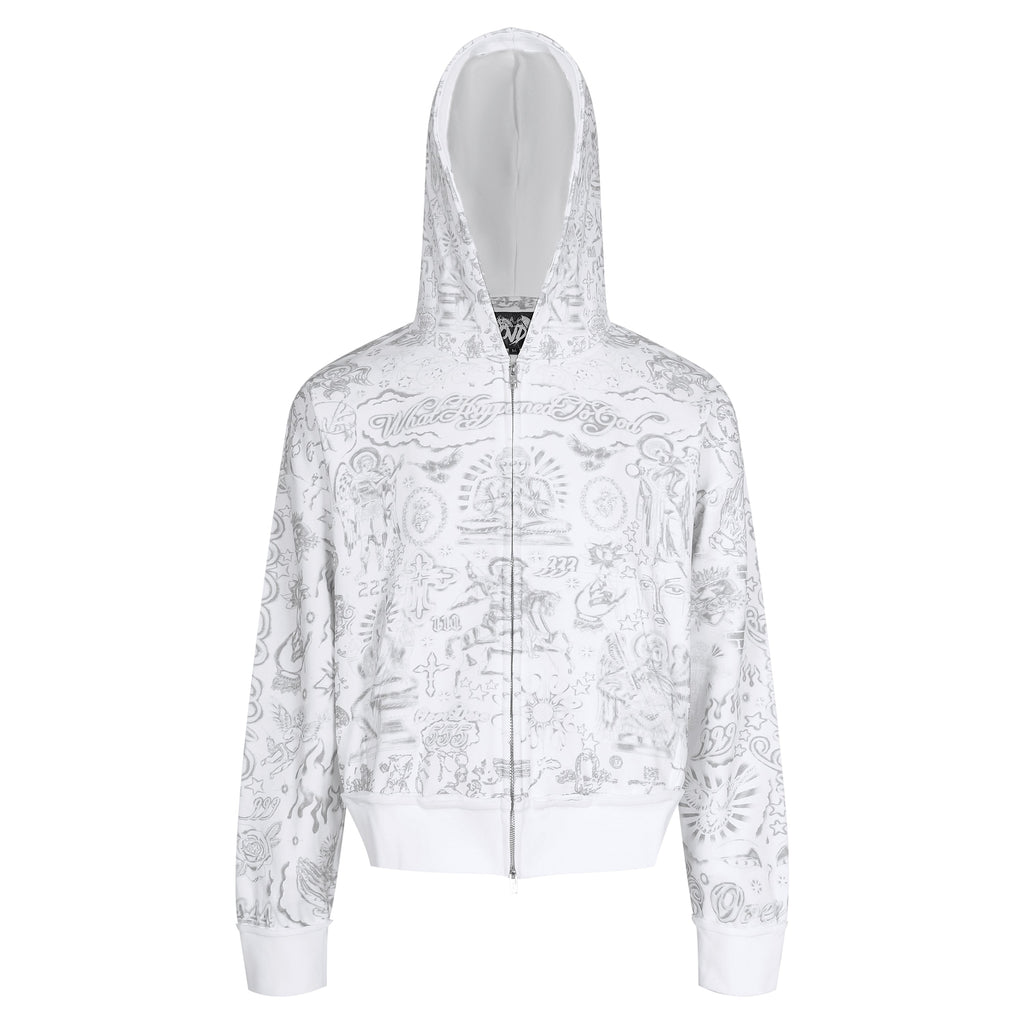 "TATTOO" ZIP UP - ANGEL