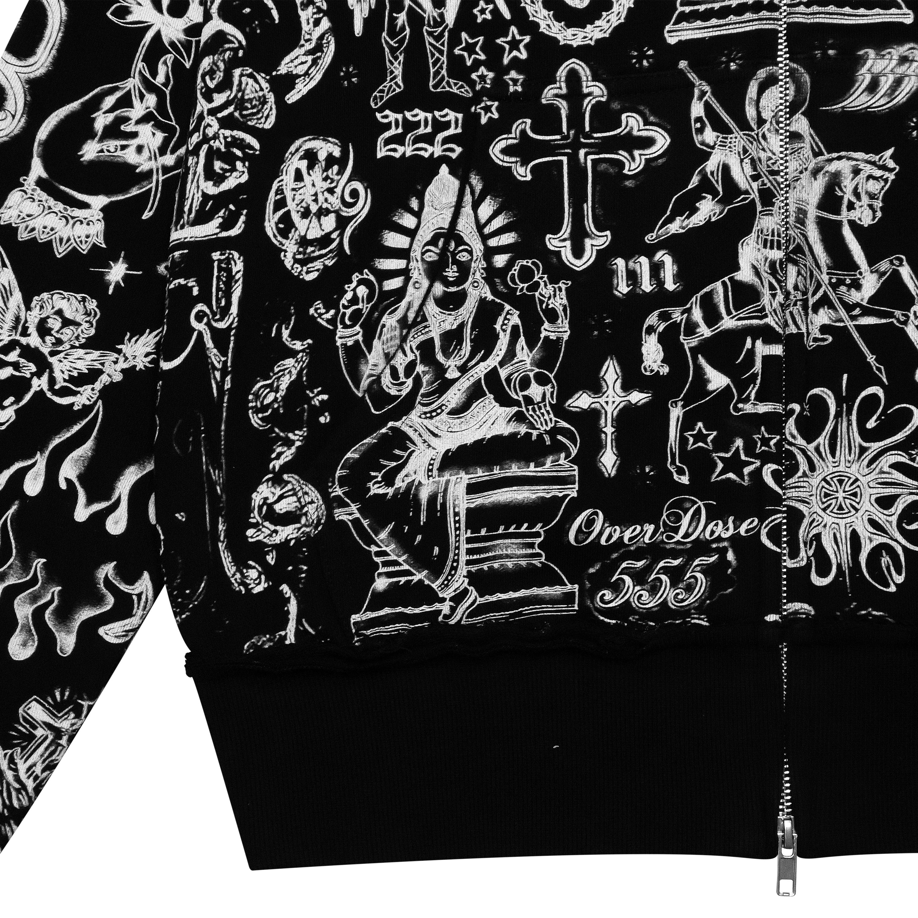 "TATTOO" ZIP UP - MIDNIGHT
