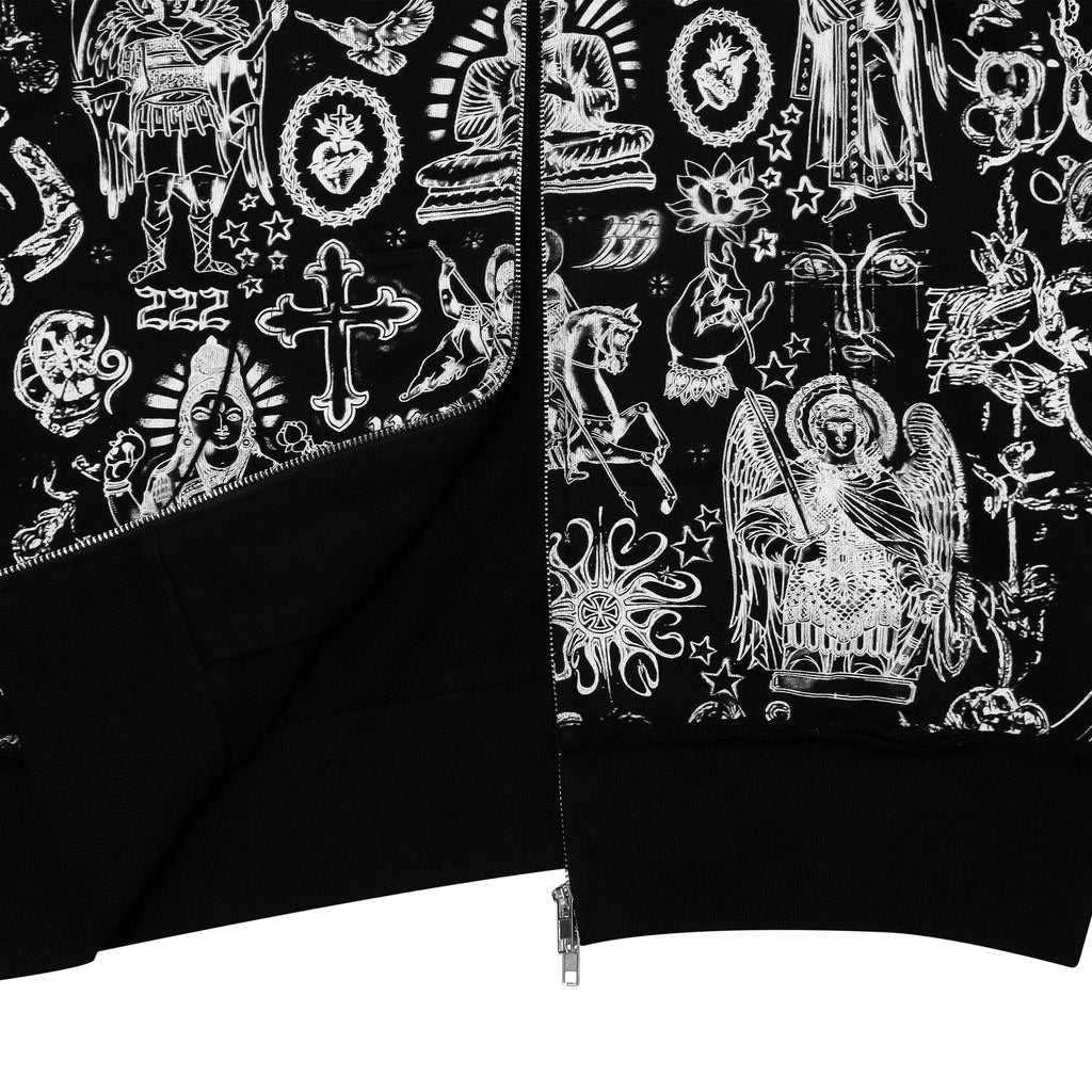 "TATTOO" ZIP UP - MIDNIGHT