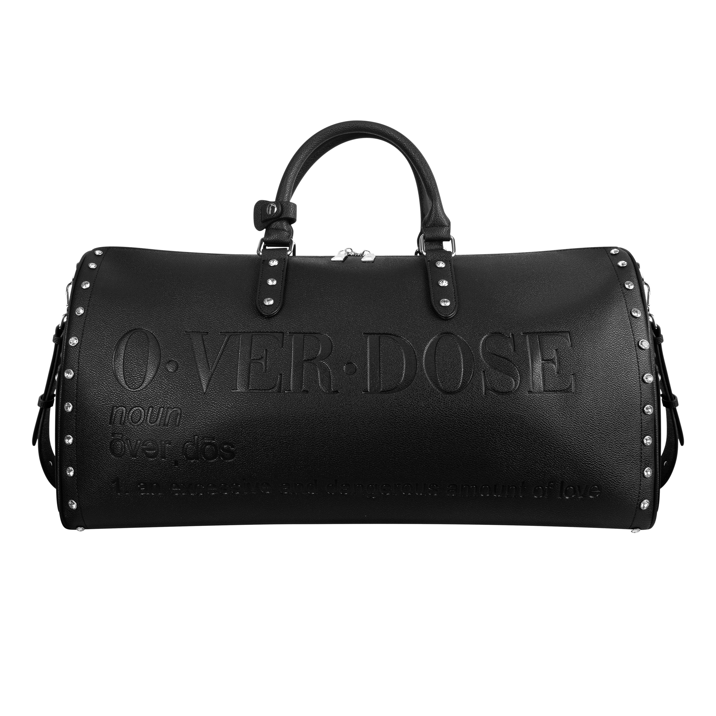 "TRIBAMETAL" LEATHER DUFFLE