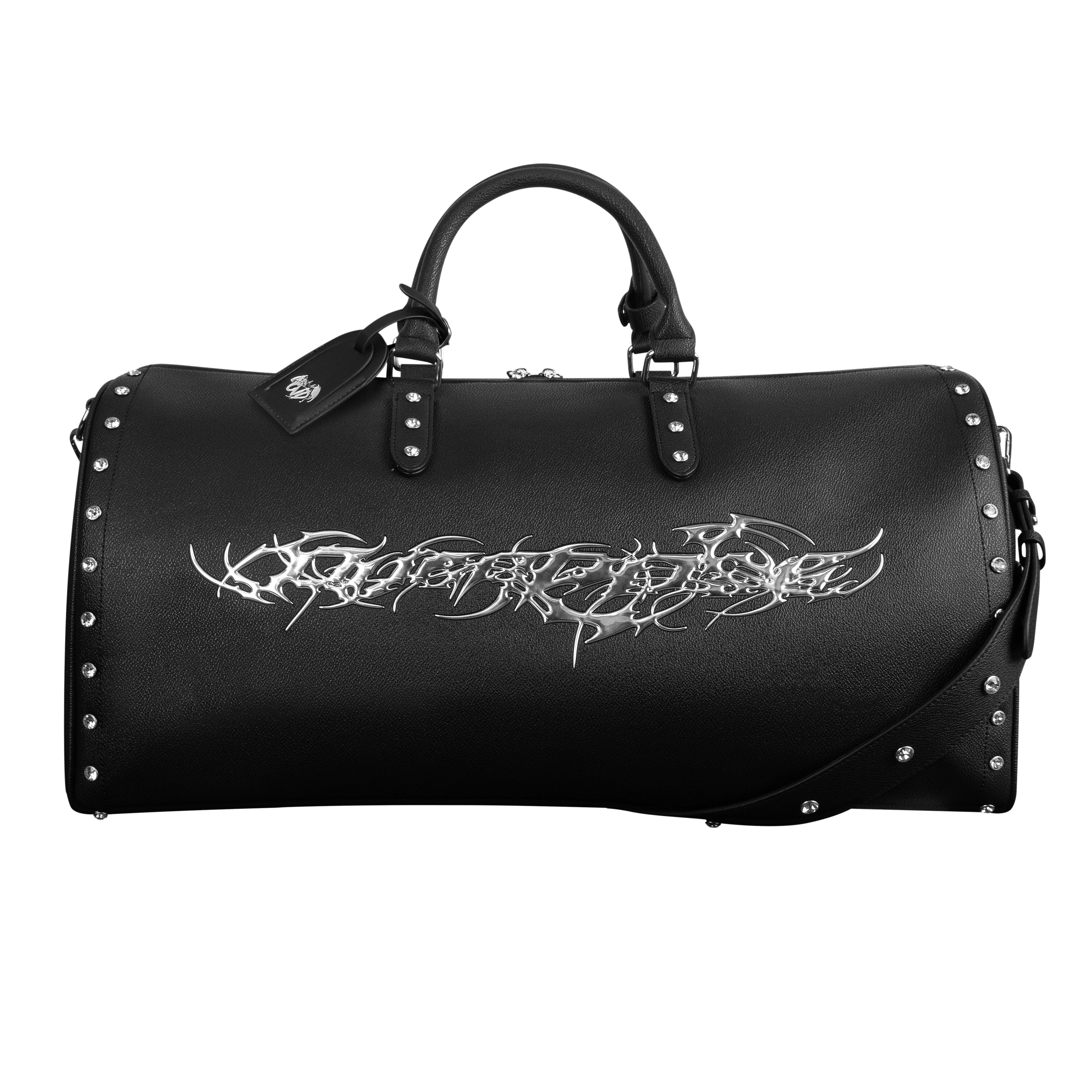 "TRIBAMETAL" LEATHER DUFFLE