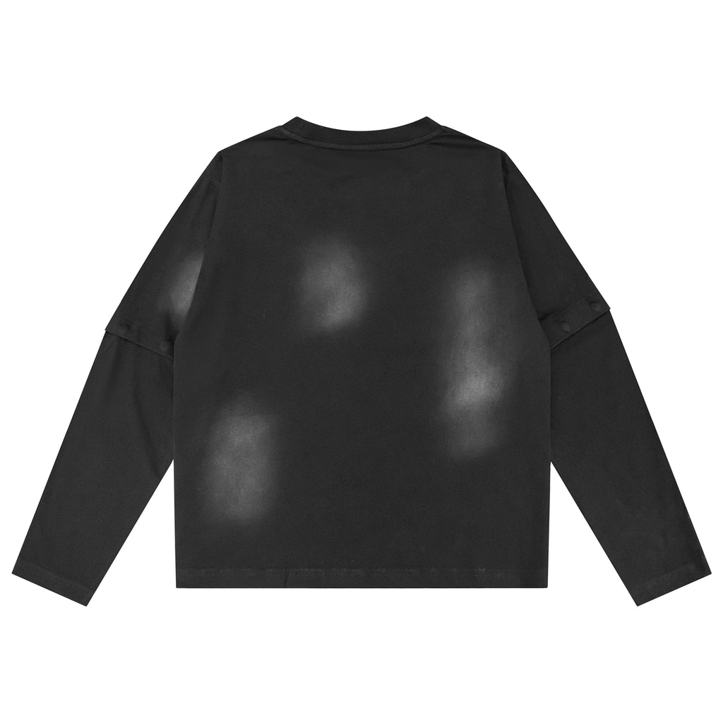 "TRIBAMETAL" LOGO TRNSFRMR L/S - ONYX