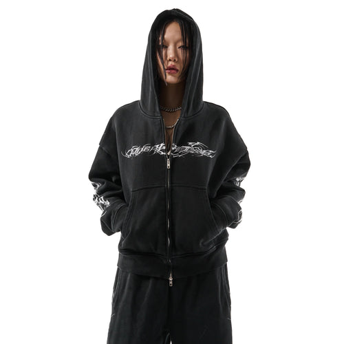 "TRIBAMETAL" ZIP UP