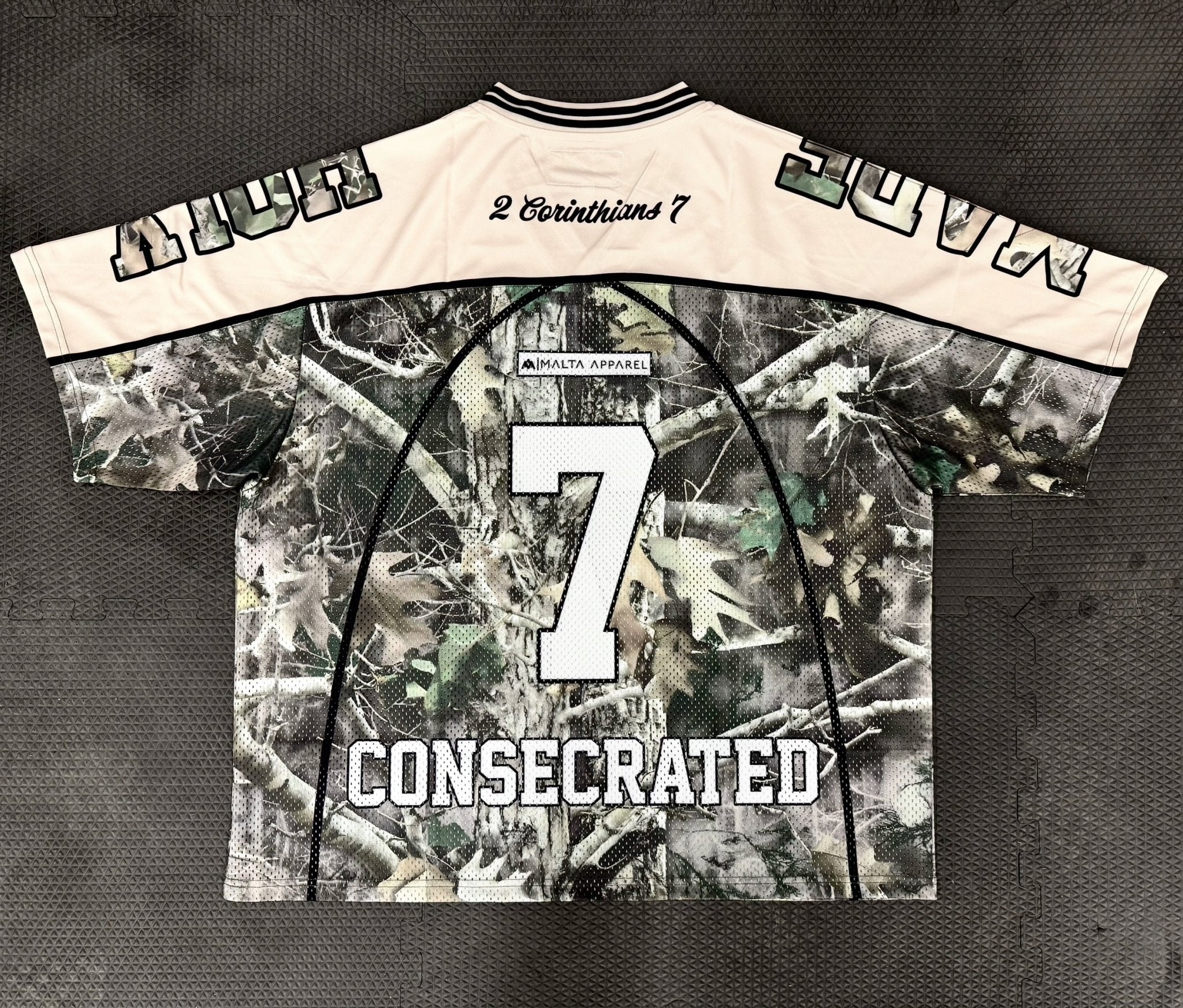 CONSECRATED Jersey - Cream/Woodland Camo (Oversized Fit)